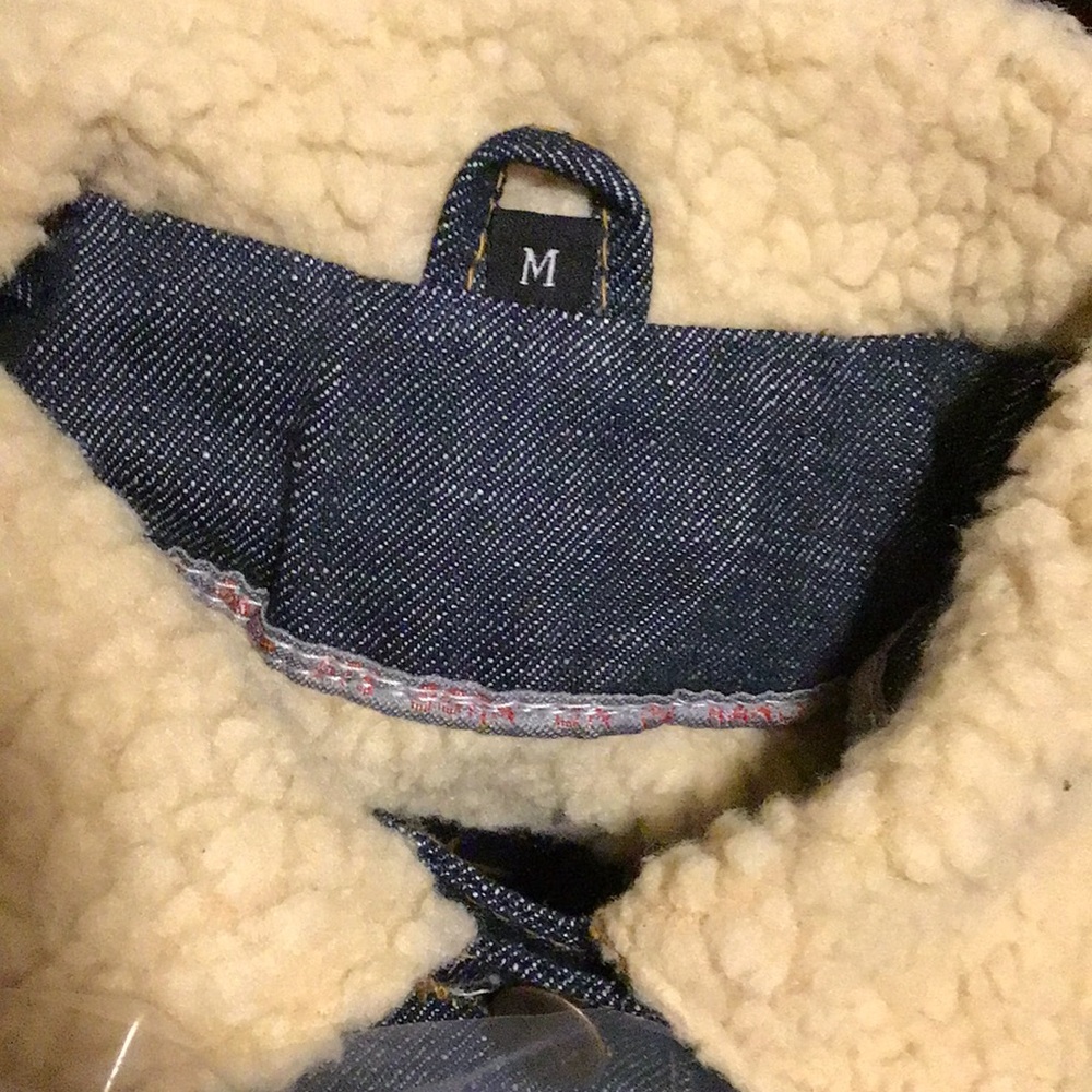 STS Ranchwear Women's MEDIUM Denim Jacket  Sherpa Fleece Lining and Collar NEW - Picture 6 of 8